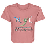 NYC Skybound Ladies Flowy Cropped Tee