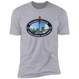 Chicago: "Once bitten, Thence smitten" Premium Unisex T-shirt