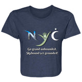 NYC Skybound Ladies Flowy Cropped Tee