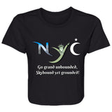 NYC Skybound Ladies Flowy Cropped Tee