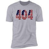 Atlanta 404 US Flag Bricky Numbers Premium Unisex T-shirt