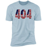 Atlanta 404 US Flag Bricky Numbers Premium Unisex T-shirt