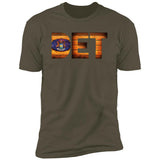 Detroit Vintage Wood Font Premium Unisex T-shirt