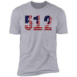 Austin 512 US Flag Bricky Font Premium Unisex T-shirt
