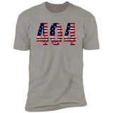 Atlanta 404 US Flag Bricky Numbers Premium Unisex T-shirt
