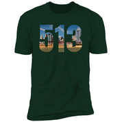 Cincinnati 513 Skyline Premium Unisex T-shirt