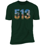 Cincinnati 513 Skyline Premium Unisex T-shirt