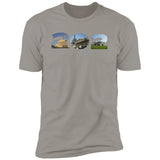 Washington DC 202 Landmarks Premium Unisex T-shirt