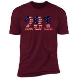 Houston 281 US Flag Bricky Font Premium Unisex T-shirt
