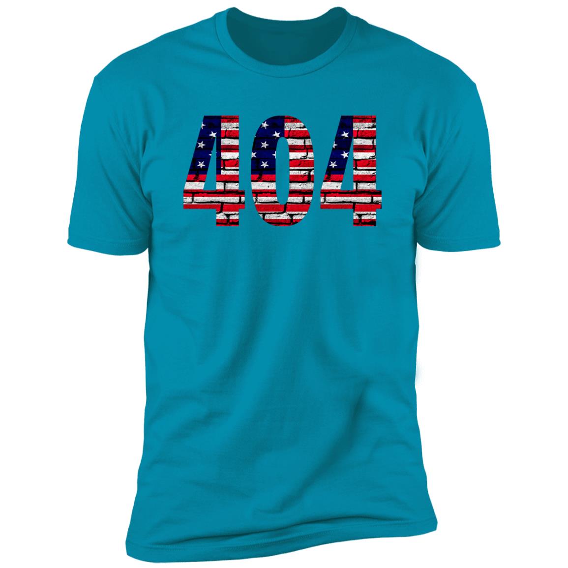 Atlanta 404 US Flag Bricky Numbers Premium Unisex T-shirt