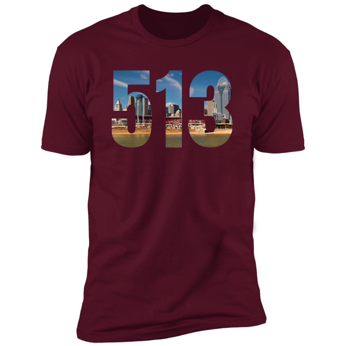 Cincinnati 513 Skyline Premium Unisex T-shirt