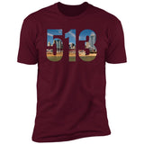 Cincinnati 513 Skyline Premium Unisex T-shirt