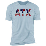 Austin US Flag Bricky Font Premium Unisex T-shirt