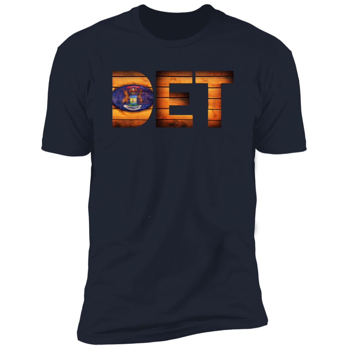 Detroit Vintage Wood Font Premium Unisex T-shirt