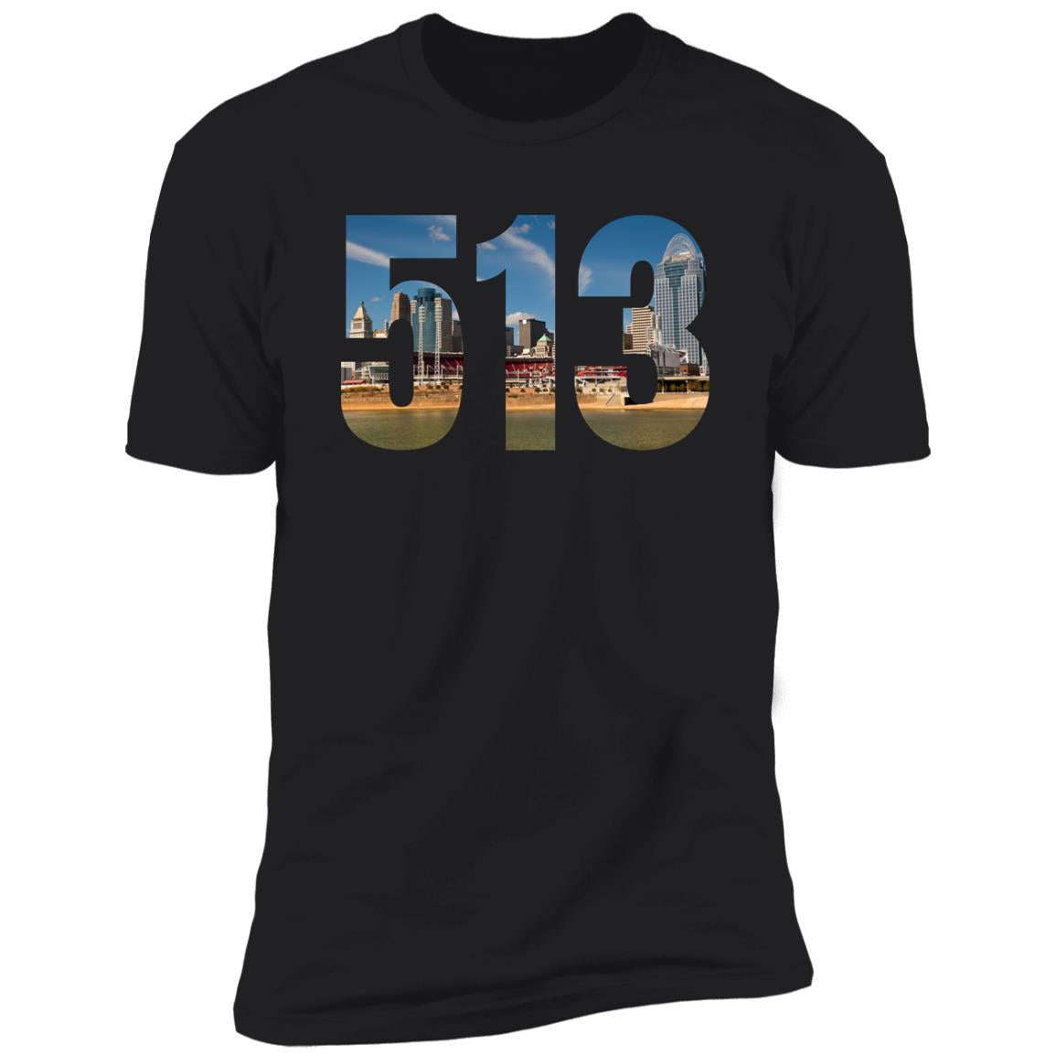 Cincinnati 513 Skyline Premium Unisex T-shirt