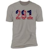 Houston 281 US Flag Bricky Font Premium Unisex T-shirt