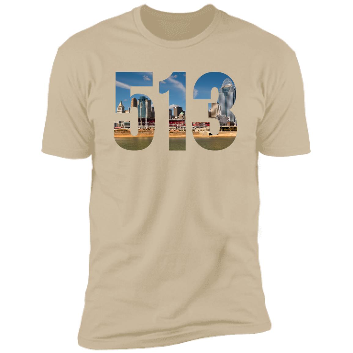 Cincinnati 513 Skyline Premium Unisex T-shirt