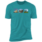 Washington DC 202 Landmarks Premium Unisex T-shirt