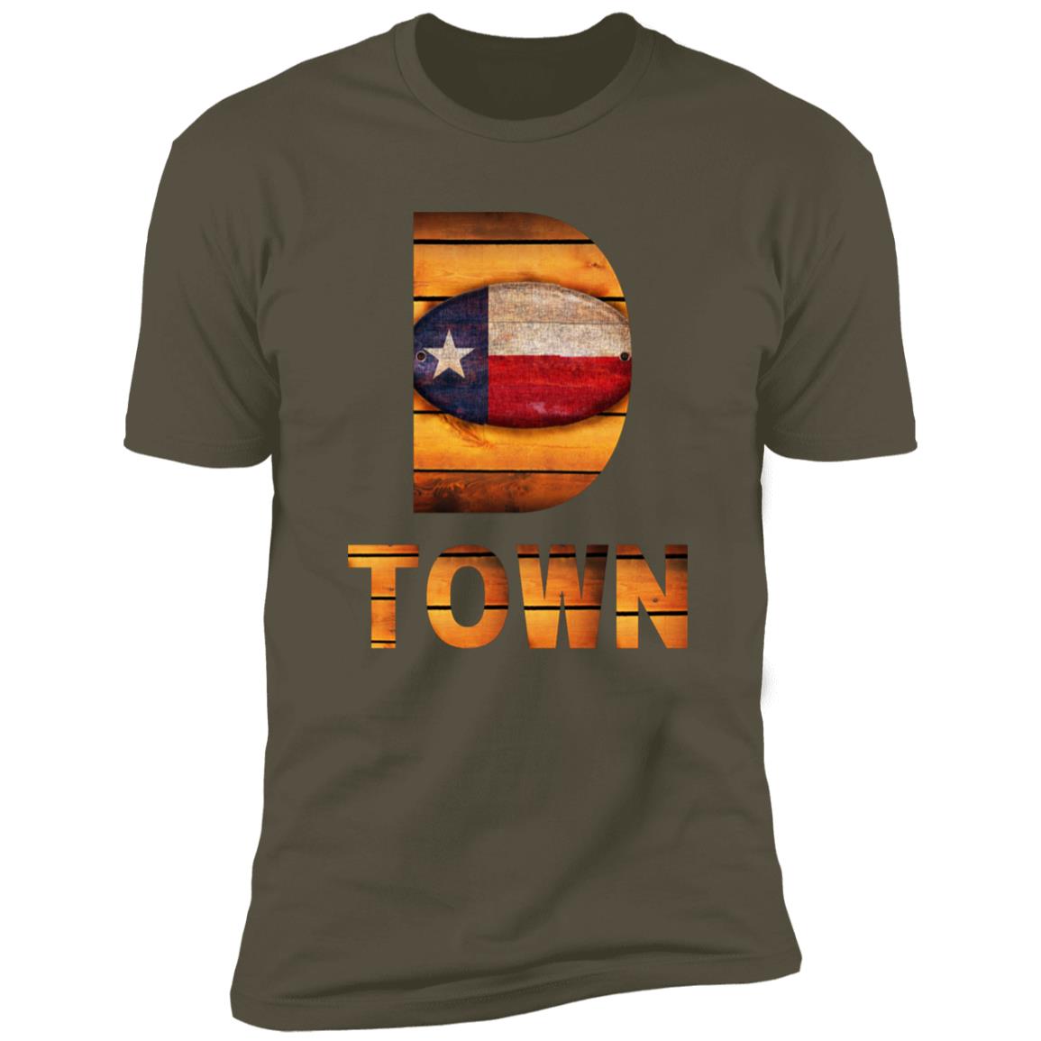 Dallas Vintage Wooden Letters Premium Unisex T-shirt