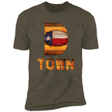 Dallas Vintage Wooden Letters Premium Unisex T-shirt