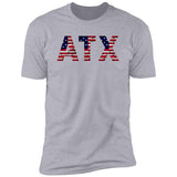 Austin US Flag Bricky Font Premium Unisex T-shirt