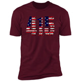 San Francisco 415 US Flag Bricky Font Premium Unisex T-shirt
