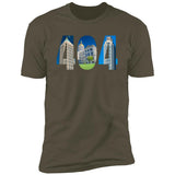 Atlanta 404 Landmarks Premium Unisex T-shirt