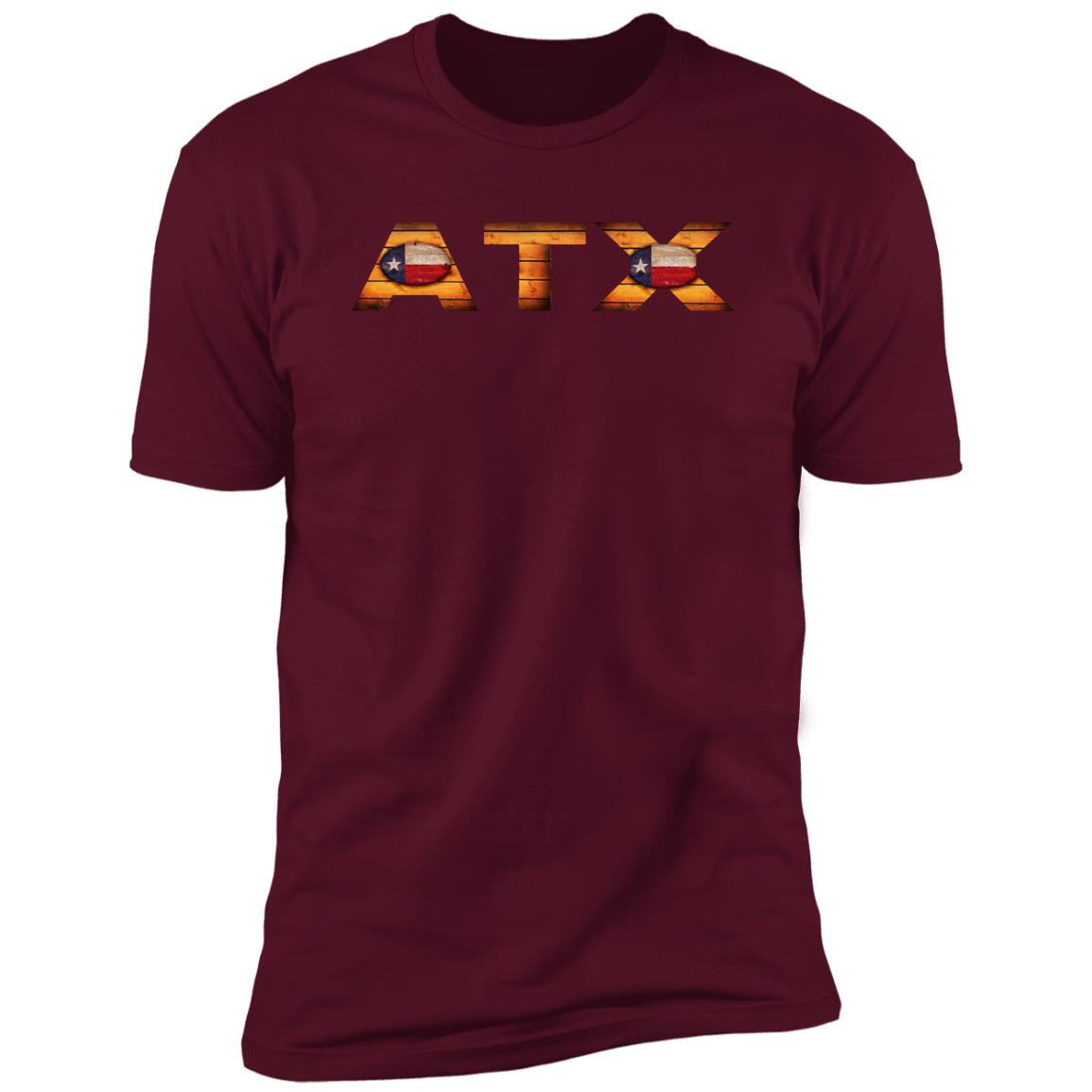 Austin Vintage Wooden Font Premium Unisex T-shirt
