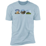 Washington DC 202 Landmarks Premium Unisex T-shirt